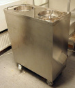 Solgt!Tallerkentralle i rustfritt for - 1 / 2