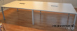 Solgt!Stort møtebord i hvitt, 320x126cm, - 6 / 8