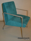 Solgt!Loungestol i grønn mikrofiber / - 1 / 4