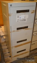 Arkivskap fra Nobø, 4skuffers, låsbart, 47,5b 132h, brukt