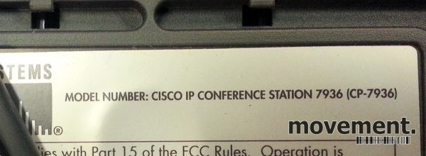 Solgt!Cisco IP-konferansetelefon modell: - 4 / 4