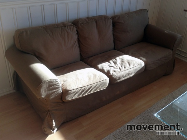Solgt!Ikea Ektorp sofa 3seter, brunt - 2 / 2