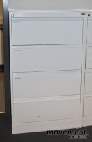 Pendaflex arkivskap, 4skuffers, 132.5 cm h, 80 cm b, 42.5 cm d, pent brukt