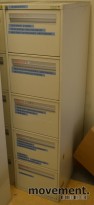 Fossafe Arkivskap for hengemapper, 5 skuffer, 41,5b x 72d x 155h, brukt