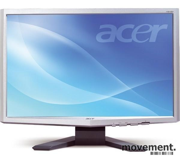 Solgt!Flatskjerm til PC: Acer X243W,