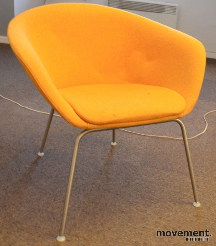 Solgt!Loungestol / besøksstol i orange - 1 / 2