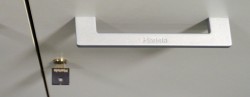 Martela Combo ringpermreol med dører i lys grå,3H, 126 cm H, pent brukt