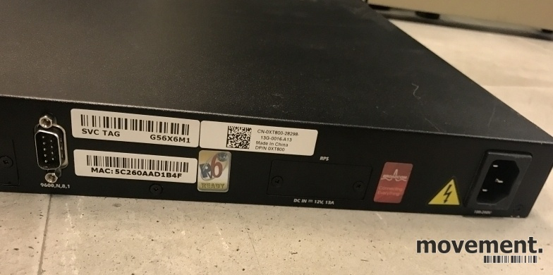 Solgt!Dell Powerconnect 6248 - Gigabit L3 - 5 / 6