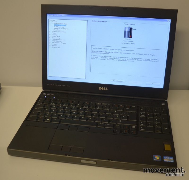 Solgt!Bærbar PC: Dell Precision M 4700, - 1 / 3