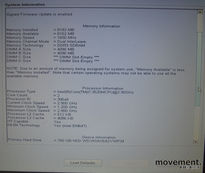 Solgt!Bærbar PC: Dell Precision M 4700, - 3 / 3