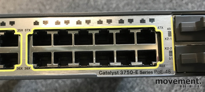 Solgt!Cisco Catalyst WS-C3750E-48PD-SF - 2 / 5