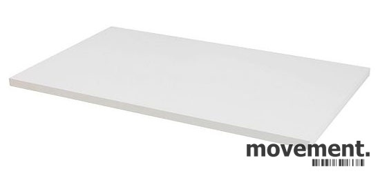 Hvit, rektangulær bordplate til