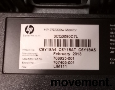 Flatskjerm til PC: HP ZR2330w, LED - 2 / 3