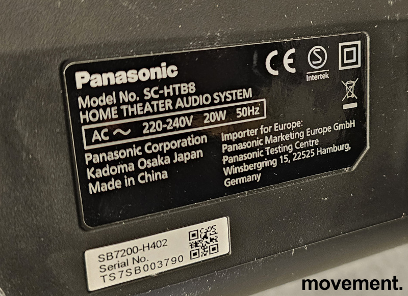Soundbar / lydplanke fra Panasonic, - 2 / 3