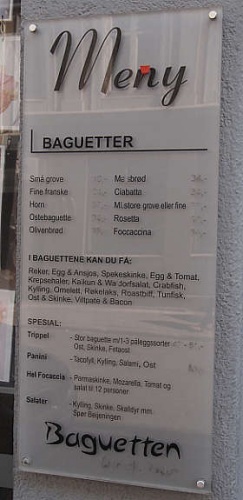 Solgt!Uteskilt / veggskilt 35b x 80h, - 2 / 2