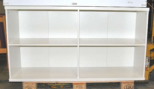 Solgt!IKEA Bonde hvit TV-/stereobenk, - 1 / 2