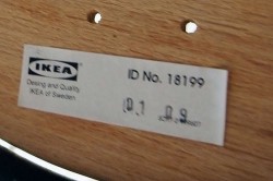 IKEA caféstoler i sort/bøk, pent brukte