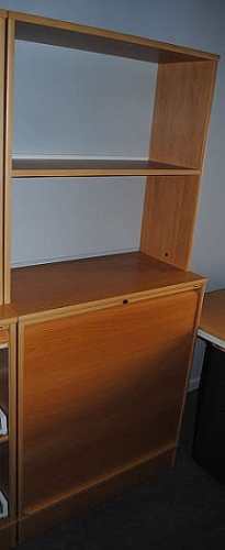 Solgt!Kinnarps Sjalusiskap i bøk K-Serie, - 2 / 3