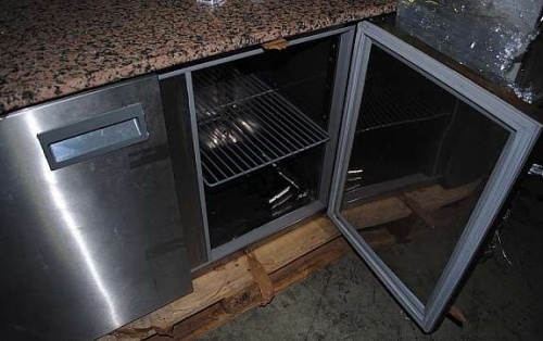 Solgt!Pizzabenk med steinplate 153cm b, - 4 / 9