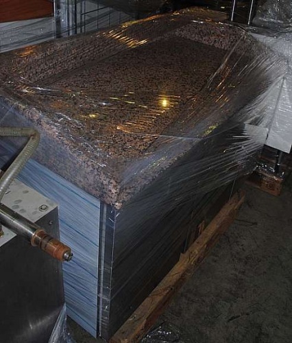 Solgt!Pizzabenk med steinplate 153cm b, - 5 / 9