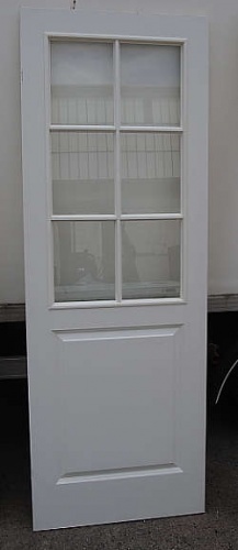 Solgt!Fløydør med glass (sidefelt) - 1 / 3
