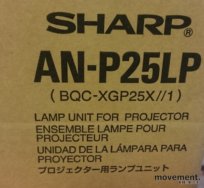 Solgt!Pære til Sharp Projector XG-P25X, - 2 / 2