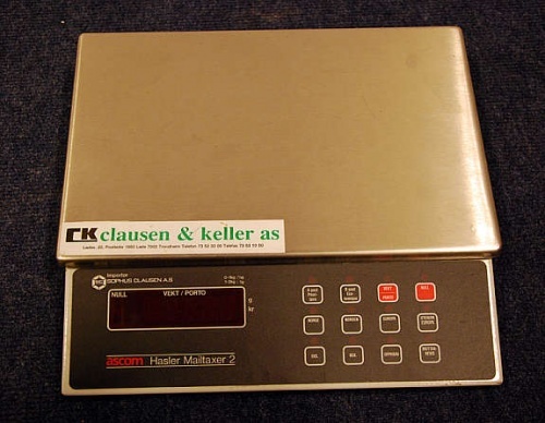 Solgt!Ascom Hasler Digital 0-2 kg digital - 1 / 2