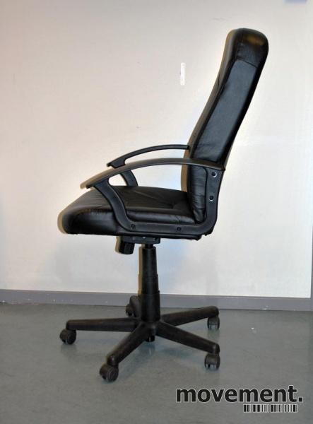 Solgt!Kontorstol, Ikea Allak i sort, - 5 / 8