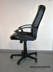 Solgt!Kontorstol, Ikea Allak i sort, - 5 / 8