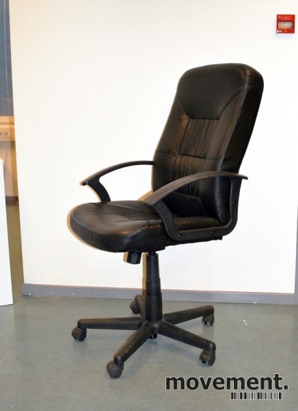 Solgt!Kontorstol, Ikea Allak i sort, - 4 / 8