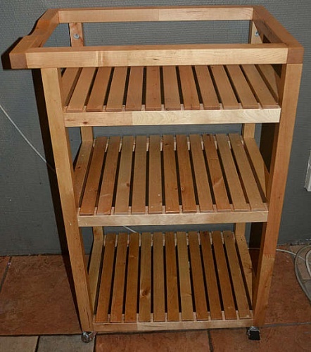 Solgt!IKEA Molger, liten tralle i bjørk, - 2 / 3