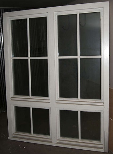 Vindu med innebygde sprosser Vindu med innebygde sprosser