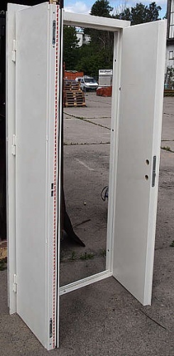 Solgt!Tofløyet ståldør 100x210cm A-60S, - 5 / 6