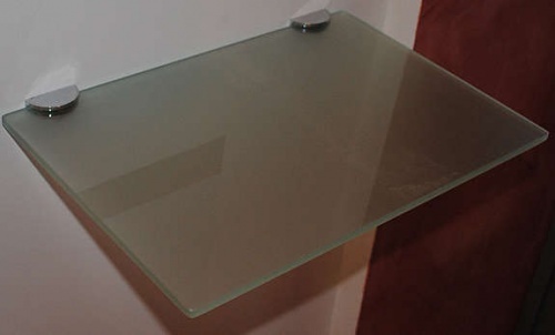 Solgt!Glasshylle 40x27cm i frostet glass - 1 / 2