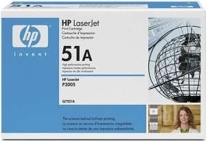 Solgt!HP toner sort Q7551A til HP