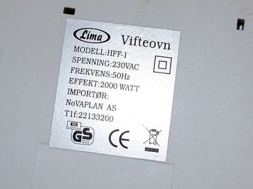 Solgt!Diverse 2000W vifteovner Adax / - 5 / 6
