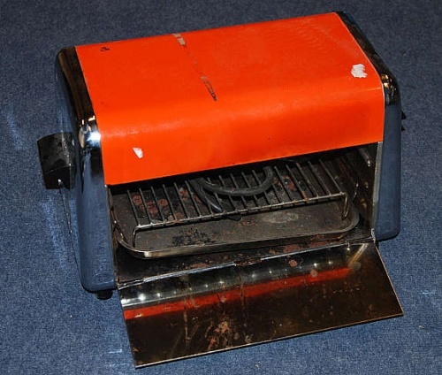 Solgt!50/60-talls elektrisk minigrill / - 1 / 4