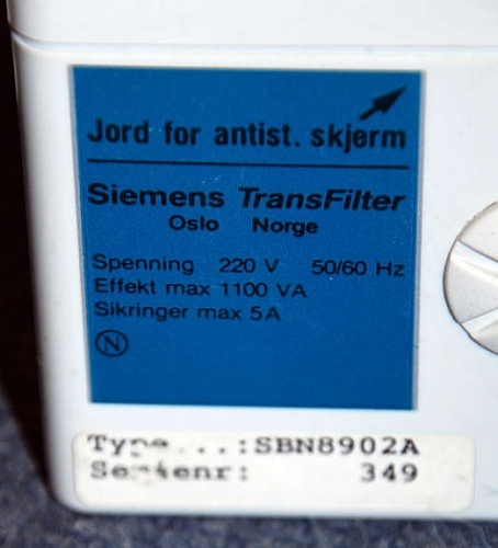 Solgt!Siemens Transfilter max 5A, 4 - 2 / 3