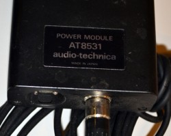 Audio Technica bordmikrofon AT851a med AT8531 Power Module m.m., pent brukt