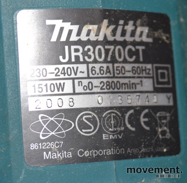 Solgt!Makita Bajonettsag JR3070CT, - 3 / 4
