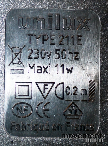 Solgt!Unilux Skrivebordslampe 211/211E i - 2 / 5