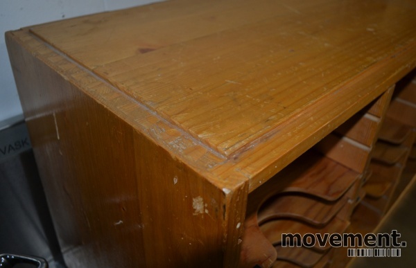 Solgt!Vintage posthylle i tre 96,5cm - 3 / 3
