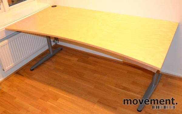 Solgt!EFG Skrivebord i bjerk med magebue - 1 / 3