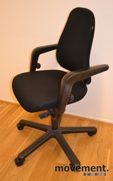 Solgt!Kontorstol: Savo 50 i sort med - 2 / 2