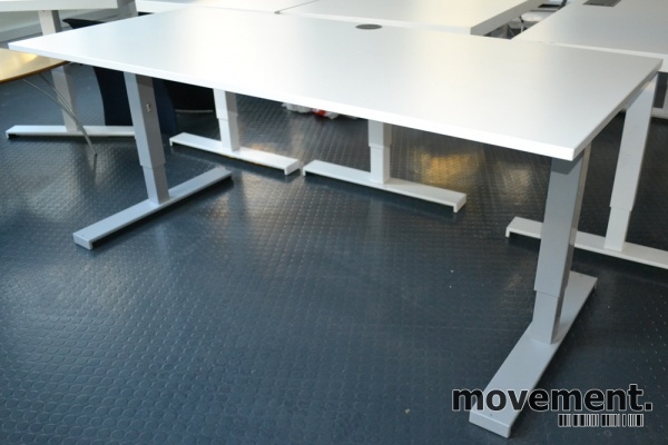 Solgt!Kinnarps skrivebord i hvitt 180x80, - 1 / 3