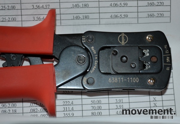 Solgt!Molex krimptang 4A (63811-1100), - 3 / 3