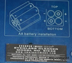 Rensemaskin for briller, Sharper Image Design SI632, Automatic Eyeglass Cleaner