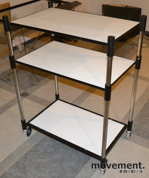 Solgt!Tralle 84x52cm i hvitt / sort / - 2 / 2