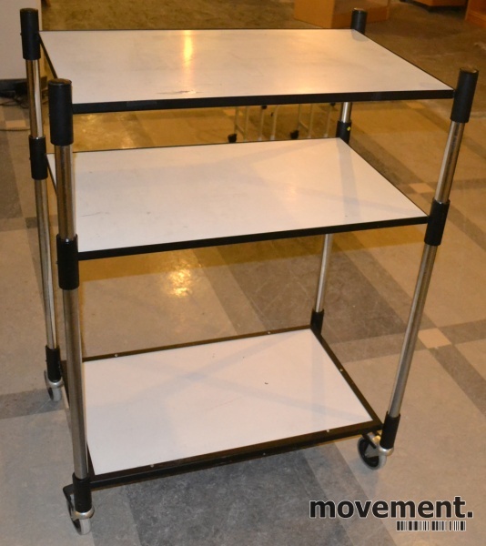 Solgt!Tralle 84x52cm i hvitt / sort / - 1 / 2