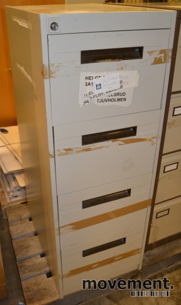 Solgt!Arkivskap fra Nobø, 4skuffers, - 1 / 2